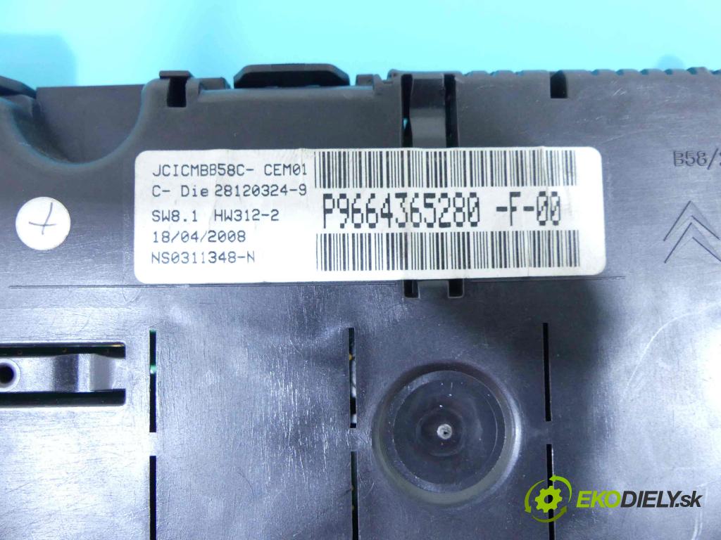 Citroen C4 Grand picasso I 2006-2013 1.6 hdi 109 HP manual 80 kW 1560 cm3 5- prístrojovka/ budíky 9664365280 (Prístrojové dosky, displeje)