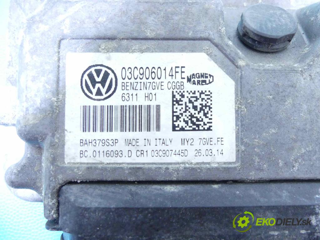 Skoda Roomster 1.4 16V 86 hp manual 63 kW 1390 cm3 5- řídící jednotka motoru 03C906014FE
