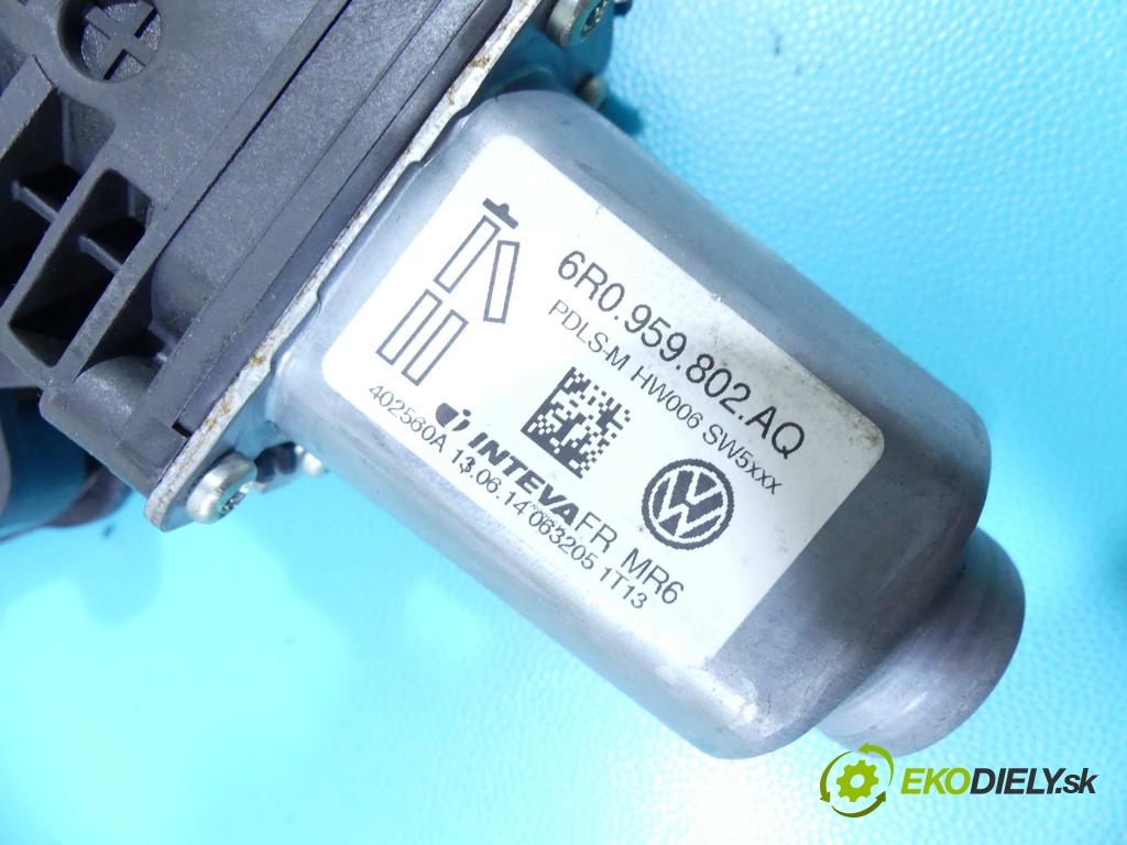 Skoda Roomster 1.4 16V 86 hp manual 63 kW 1390 cm3 5- mechanismus stahování přední pravý 6R0959802AQ