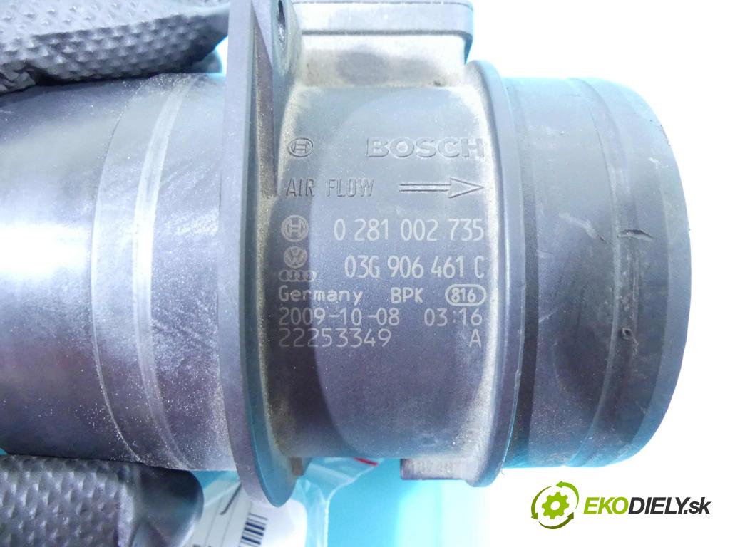 Audi A4 B8 2007-2015 2.0 tdi 143 HP manual 105 kW 1968 cm3 5- průtokoměr: 0281002735 (Váhy vzduchu)