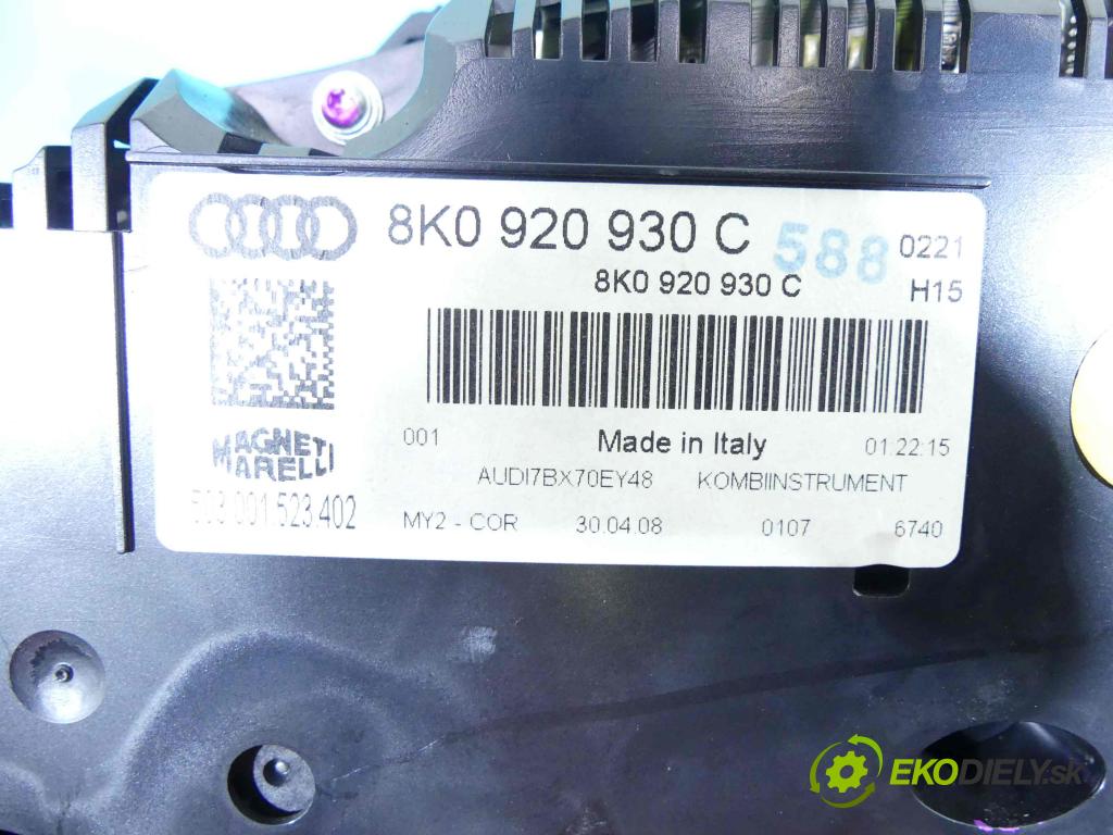 Audi A4 B8 2007-2015 2.0 tdi 143 HP manual 105 kW 1968 cm3 5- prístrojovka/ budíky 8K0920930C (Prístrojové dosky, displeje)