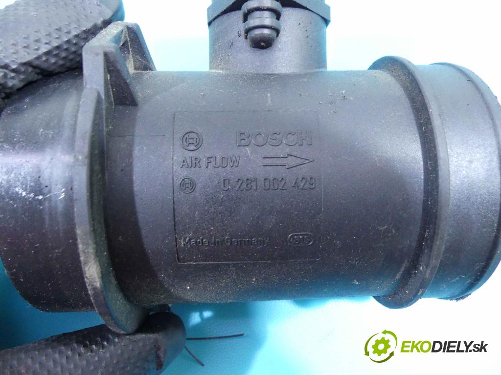 Audi A6 C5 1997-2004 2.5 tdi 150 HP manual 110 kW 2496 cm3 5- průtokoměr: 0281002429 (Váhy vzduchu)