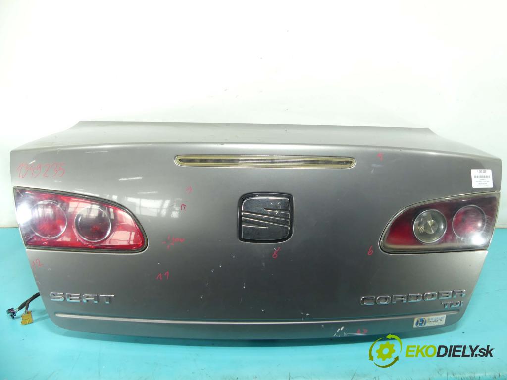 Seat Cordoba II 6L 2002-2008 1.9 tdi 101 hp manual 74 kW 1896 cm3 4- zadní kufrové dveře  (Zadní kapoty)