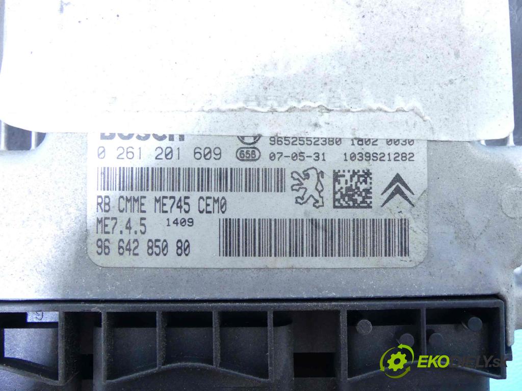 Citroen C4 I 2004-2011 1.6 16V 109 hp manual 80 kW 1587 cm3 5- řídící jednotka motoru 0261201609