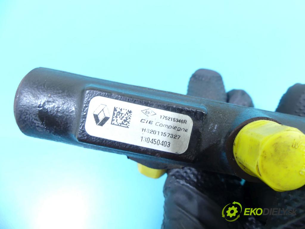 Renault Clio IV 2012-2020 1.5 dci 90 HP manual 66 kW 1461 cm3 5- lišta vstrekovacia 175215346R (Vstrekovacie lišty)