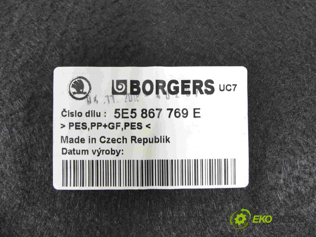 Skoda Octavia III 2013- 1.5 TSI 150 HP manual 110 kW 1498 cm3 5- zadná 5E5867769E (Pláta zadné)