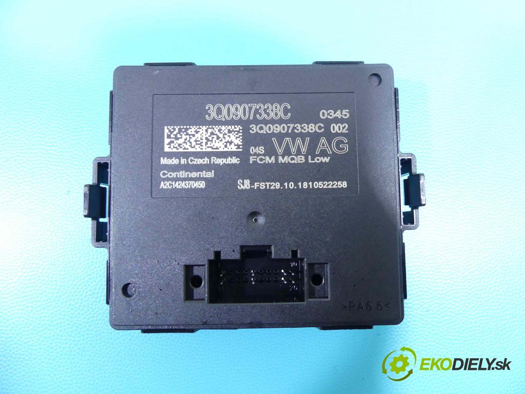Skoda Octavia III 2013- 1.5 TSI 150 HP manual 110 kW 1498 cm3 5- modul riadiaca jednotka 3Q0907338C (Ostatné)