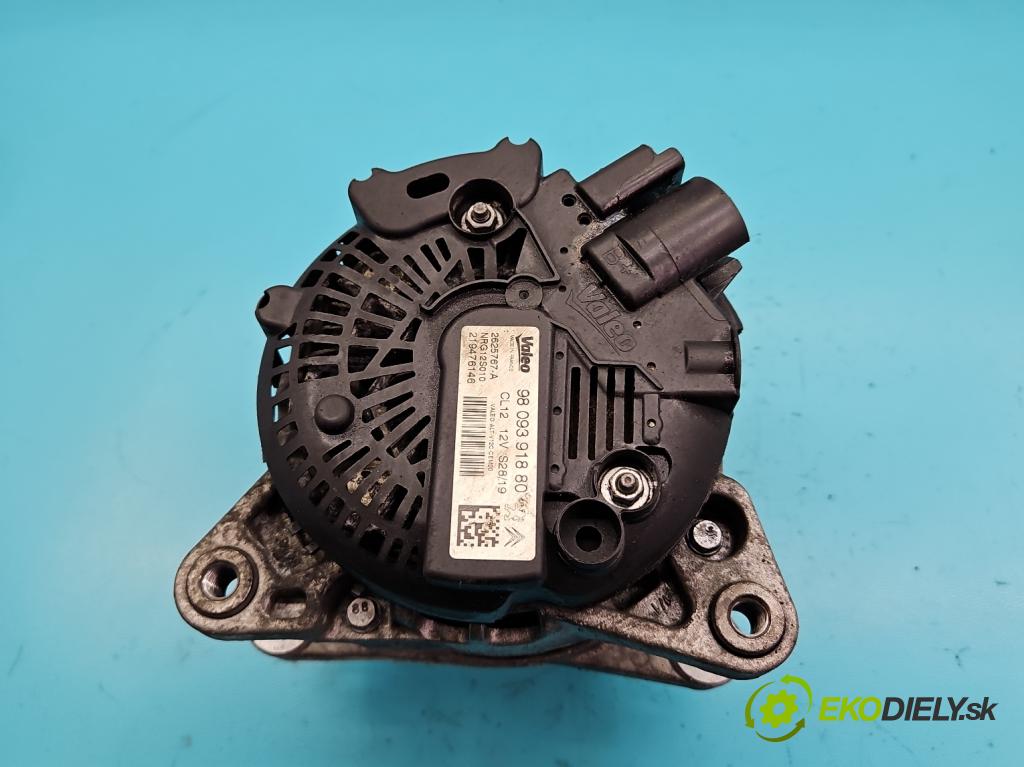 Opel Crossland 2017-2024 1.2 12V 83 hp manual 61 kW 1199 cm3 5- Alternator 9809391880 (Alternátory)