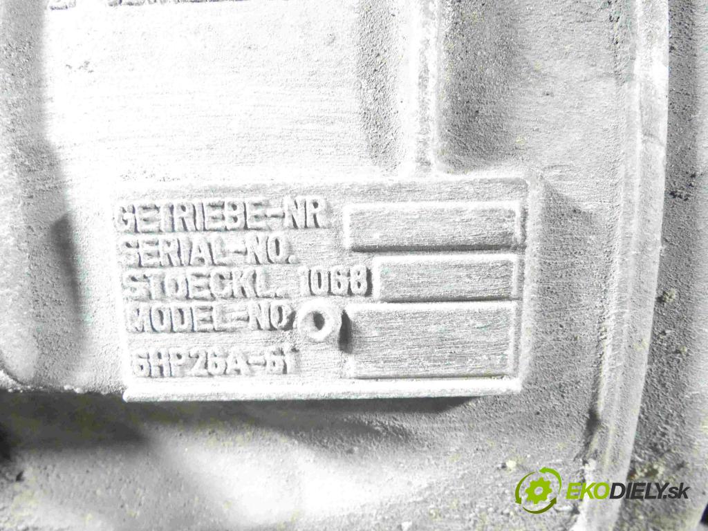 Audi A8 D3 2002-2009 4,2.0 V8 tdi 326KM automatic 240 kW 4134 cm3 4- prevodovka stupeň,rýchlosť automat JEF
