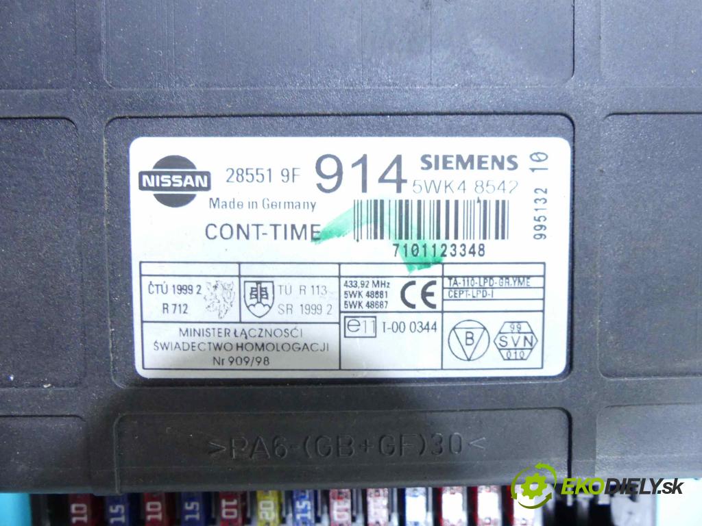Nissan Primera P11 1996-2002 2.0 16V 140 hp manual 103 kW 1998 cm3 5- řídící jednotka motoru MEC12-050
