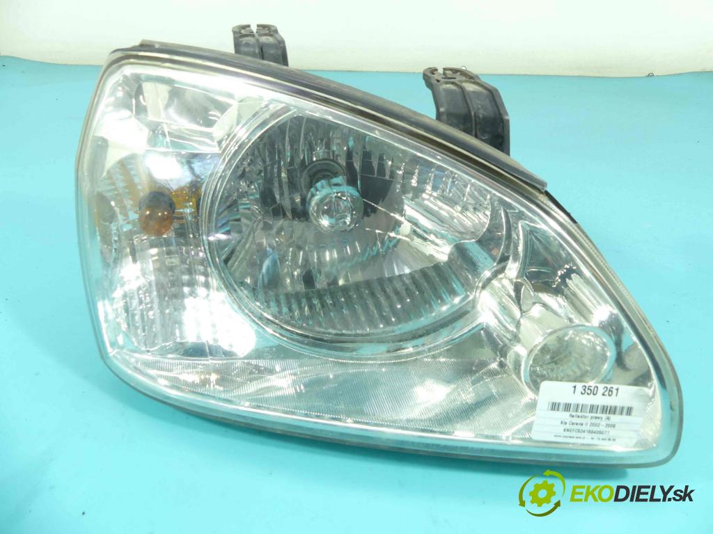 Kia Carens II 2002-2006 2.0 crdi 113 HP manual 83 kW 1991 cm3 5- Reflektor: pravý  (Pravé)