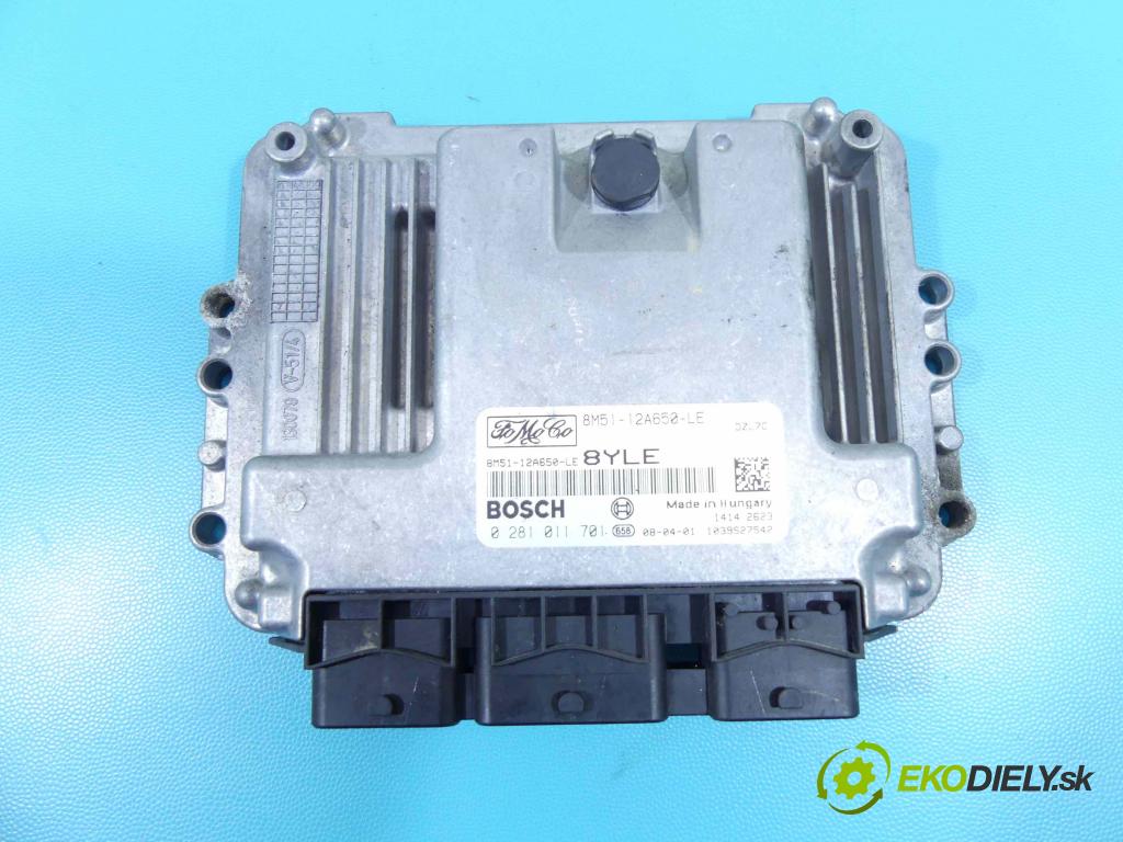 Ford Focus Mk2 2004-2011 1.6 tdci 90 hp manual 66 kW 1560 cm3 3- řídící jednotka motoru 8M51-12A650-LE