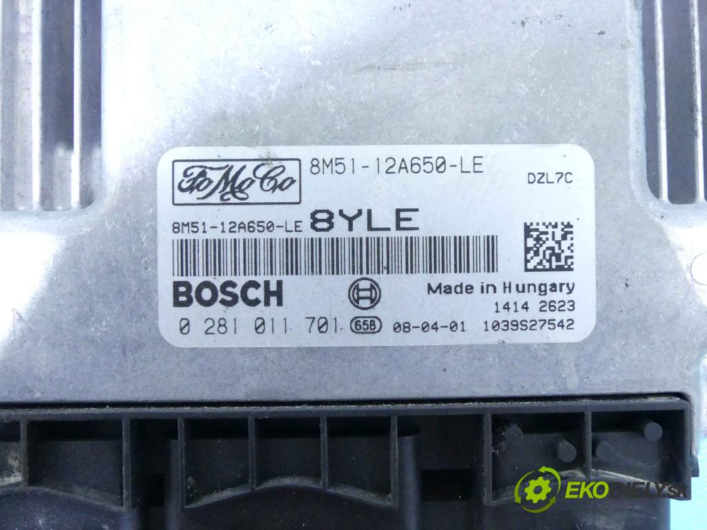 Ford Focus Mk2 2004-2011 1.6 tdci 90 hp manual 66 kW 1560 cm3 3- řídící jednotka motoru 8M51-12A650-LE