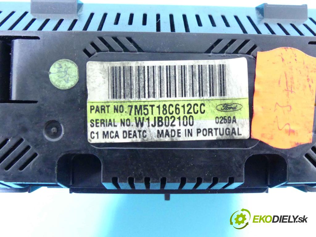Ford Focus Mk2 2004-2011 1.6 tdci 90 HP manual 66 kW 1560 cm3 3- panel kúrenia 7M5T18C612CC