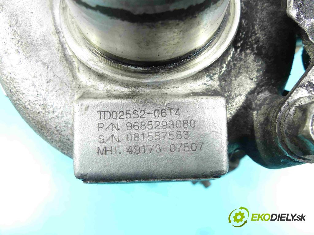 Ford Focus Mk2 2004-2011 1.6 tdci 90 hp manual 66 kW 1560 cm3 3- Turbodmychadlo 49173-07507 (Turbodúchadla (kompletní))