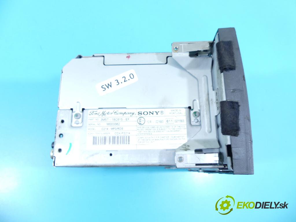 Ford C-Max I 2003-2010 1.8 16V 120 HP manual 88 kW 1798 cm3 5- Radio originál 3M5T-18C815-EF