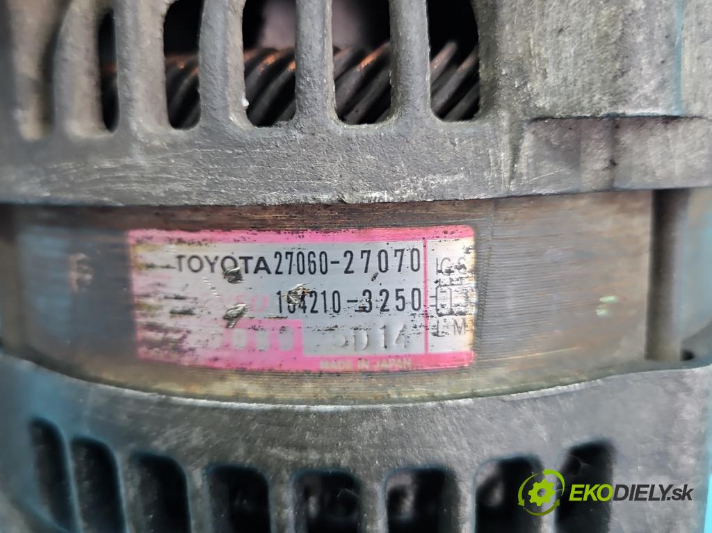 Toyota Corolla Verso I 2001-2004 2.0 D4D 90 hp manual 66 kW 1995 cm3 5- Alternator 27060-27070 (Alternátory)
