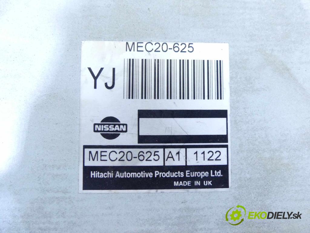 Nissan Almera N16 2000-2006 1.8 16V 114 hp manual 84 kW 1769 cm3 5- řídící jednotka motoru MEC20-625