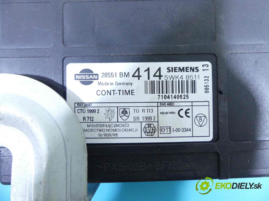 Nissan Almera N16 2000-2006 1.8 16v 114 hp manual 84 kW 1769 cm3 5- řídící jednotka motoru MEC20-620