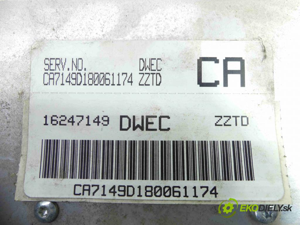 Daewoo Lanos 1.5 8V 86 hp manual 63 kW 1498 cm3 4- řídící jednotka motoru 16247149