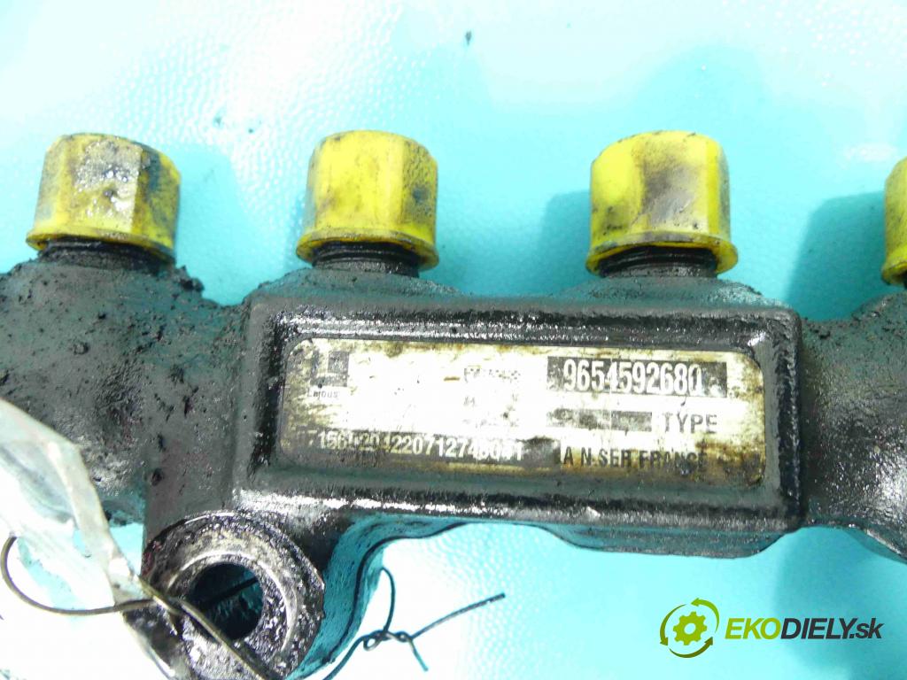 Peugeot Expert II 2006-2016 1.6 hdi 90 HP manual 66 kW 1560 cm3 5- lišta vstrekovacia 9654592680 (Vstrekovacie lišty)