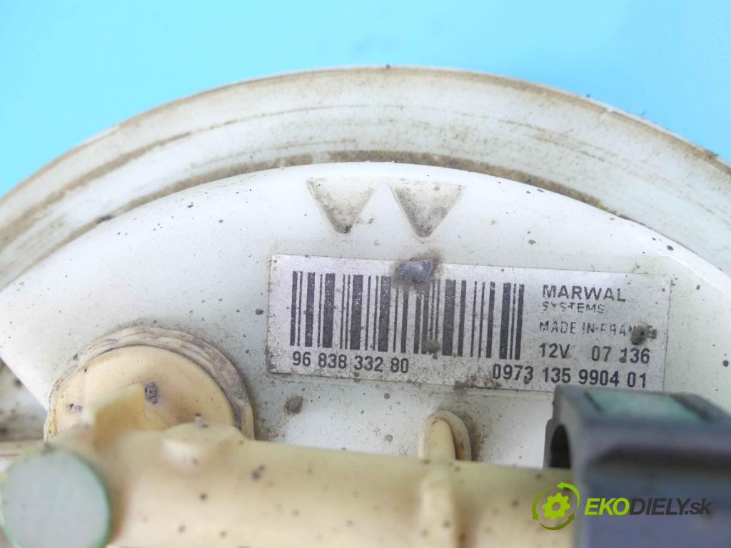 Peugeot Expert II 2006-2016 1.6 hdi 90 HP manual 66 kW 1560 cm3 5- snímač úroveň: palivo 9683833280 (Snímače)