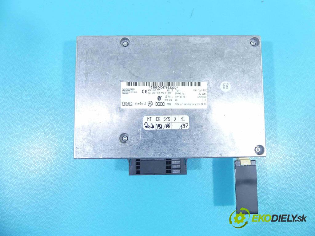 Audi A8 D3 2002-2009 4,2.0 V8 tdi 326KM automatic 240 kW 4134 cm3 4- modul riadiaca jednotka 4E0862335 (Ostatné)