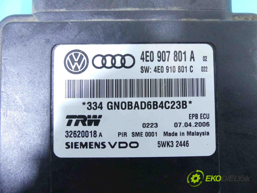 Audi A8 D3 2002-2009 4,2.0 V8 tdi 326KM automatic 240 kW 4134 cm3 4- modul riadiaca jednotka 5WK32446 (Ostatné)