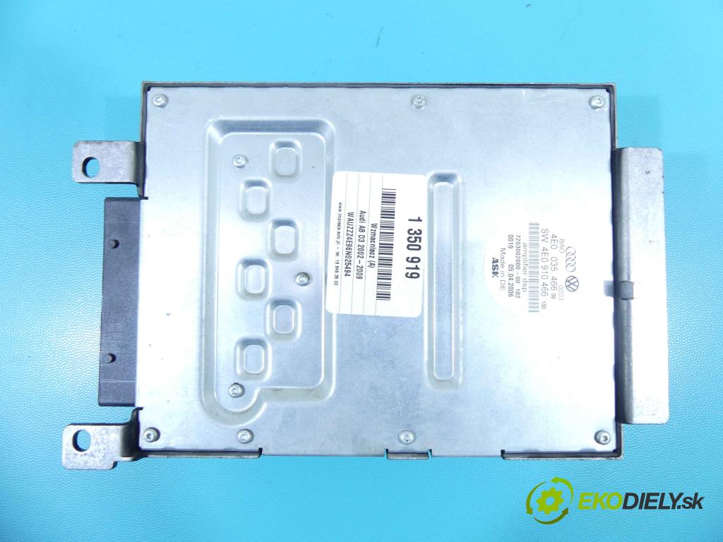 Audi A8 D3 2002-2009 4,2.0 V8 tdi 326KM automatic 240 kW 4134 cm3 4- Zesilovač: 4E0910466 (Zosilňovače)