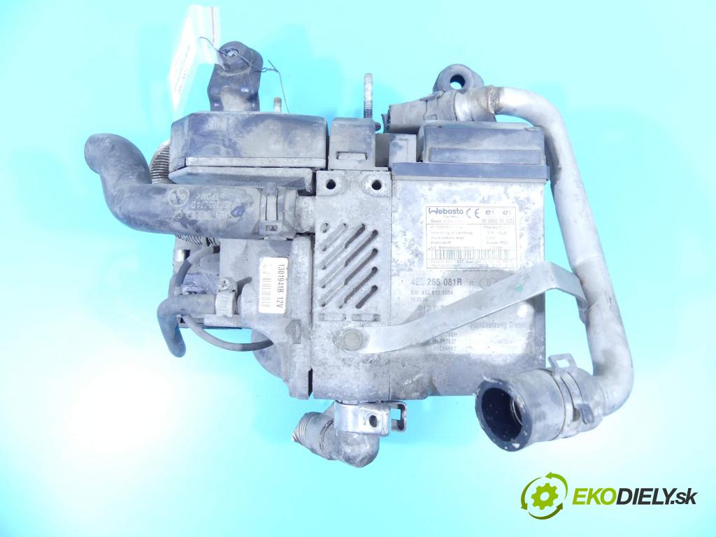 Audi A8 D3 2002-2009 4,2.0 V8 tdi 326KM automatic 240 kW 4134 cm3 4- Webasto 4E0265081R (Webasto ohřívače)