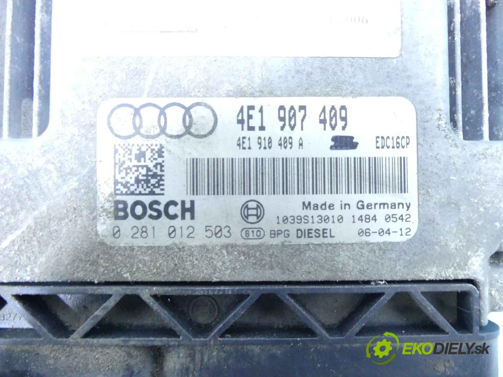Audi A8 D3 2002-2009 4,2.0 V8 tdi 326KM automatic 240 kW 4134 cm3 4- řídící jednotka motoru 0281012503