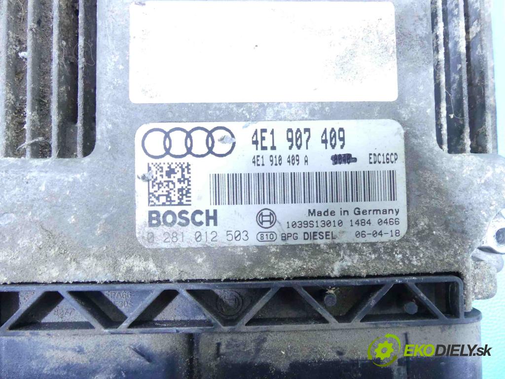 Audi A8 D3 2002-2009 4,2.0 V8 tdi 326KM automatic 240 kW 4134 cm3 4- řídící jednotka motoru 0281012503