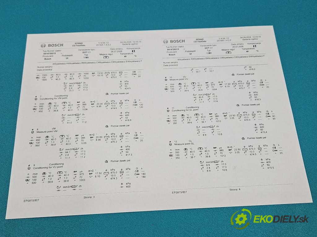 Skoda Roomster 1.4 tdi 80 HP manual 59 kW 1422 cm3 5- vstrekovacie čerpadlo 0414720215 (Vstrekovače)