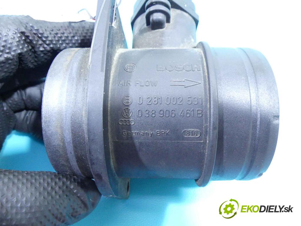 Skoda Roomster 1.4 tdi 80 HP manual 59 kW 1422 cm3 5- průtokoměr: 0281002531 (Váhy vzduchu)