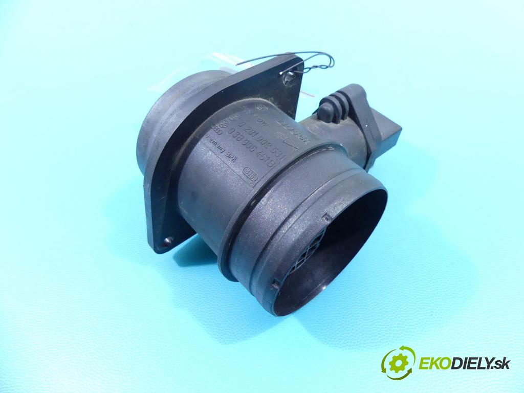 Skoda Roomster 1.4 tdi 80 HP manual 59 kW 1422 cm3 5- průtokoměr: 0281002531 (Váhy vzduchu)