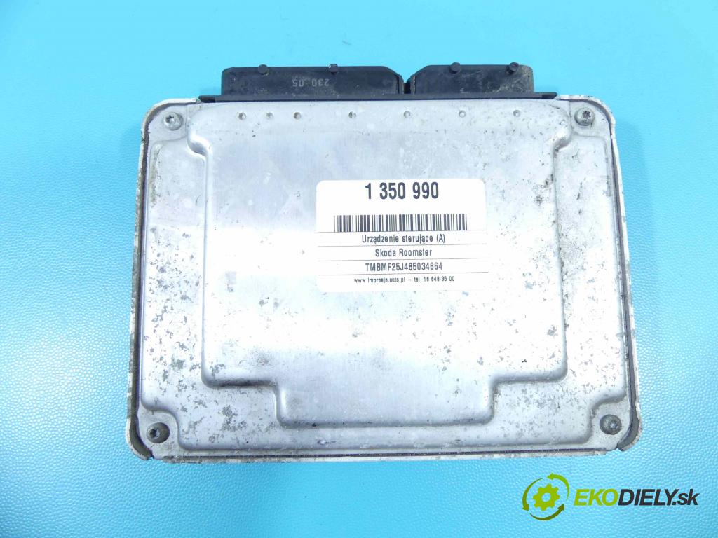 Skoda Roomster 1.4 tdi 80 hp manual 59 kW 1422 cm3 5- řídící jednotka motoru 0281012750