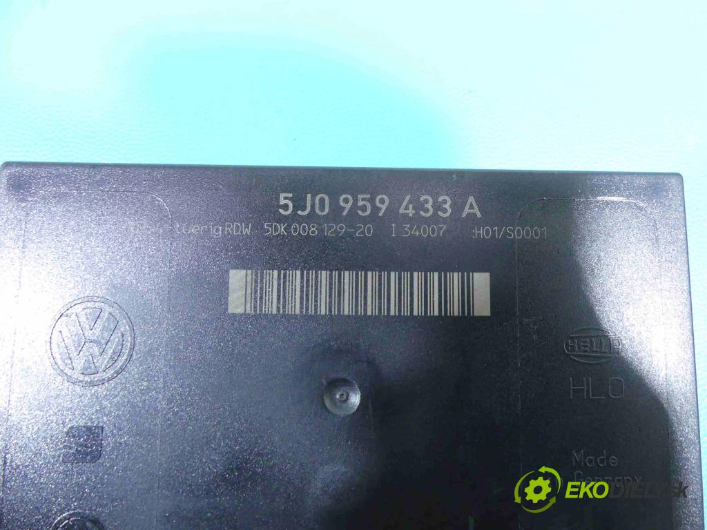 Skoda Roomster 1.4 tdi 80 HP manual 59 kW 1422 cm3 5- modul riadiaca jednotka 5J0959433A (Ostatné)
