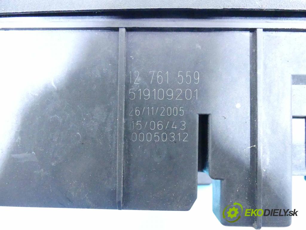 Saab 9-3 II 2002-2012 1.9 TiD 120 hp manual 88 kW 1910 cm3 4- skříňka pojistková 519109201 (Pojistkové skříňky)