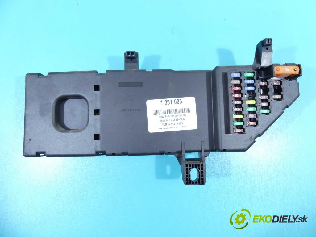 Saab 9-3 II 2002-2012 1.9 TiD 120 hp manual 88 kW 1910 cm3 4- skříňka pojistková 12760886 (Pojistkové skříňky)