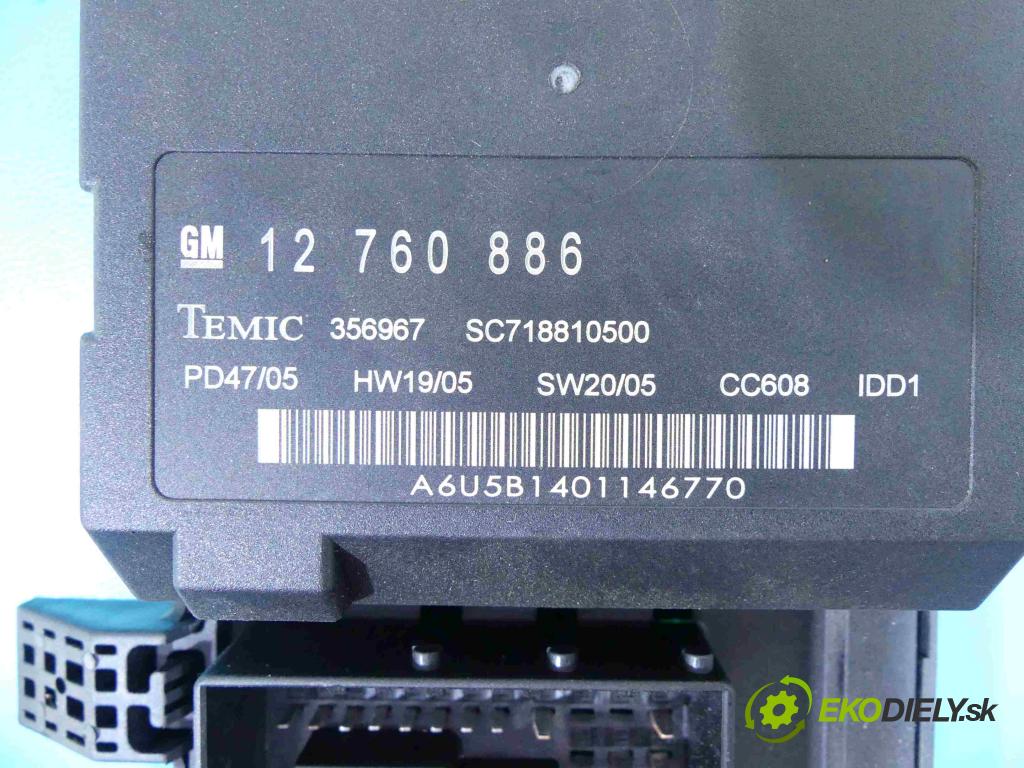 Saab 9-3 II 2002-2012 1.9 TiD 120 hp manual 88 kW 1910 cm3 4- skříňka pojistková 12760886 (Pojistkové skříňky)