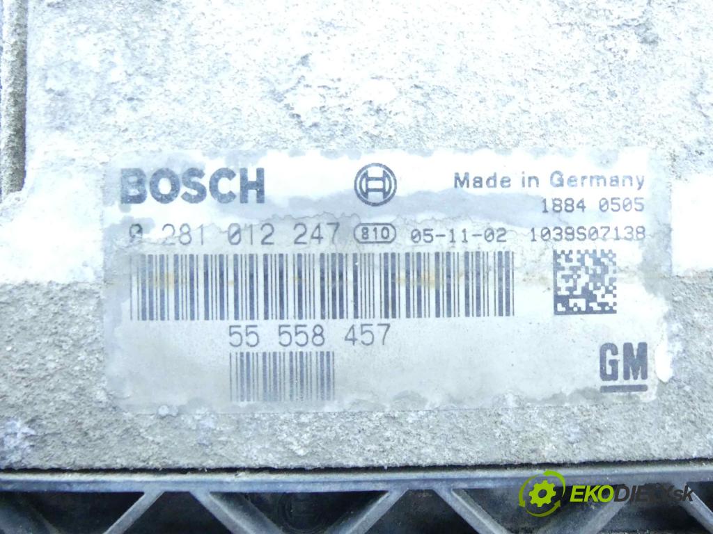 Saab 9-3 II 2002-2012 1.9 TiD 120 hp manual 88 kW 1910 cm3 4- řídící jednotka motoru 0281012247
