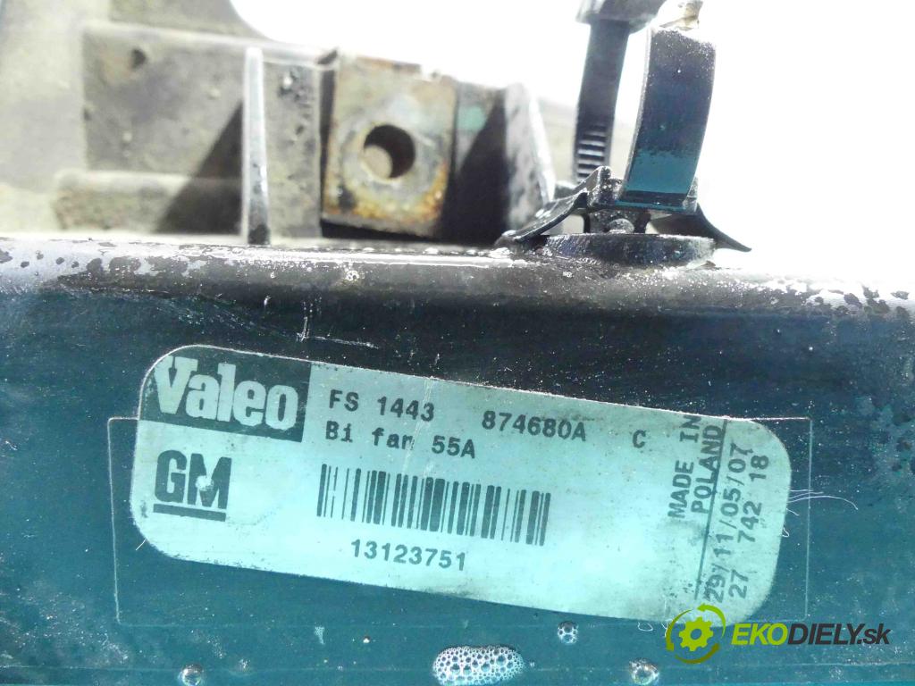 Saab 9-3 II 2002-2012 1.9 TiD 120 HP manual 88 kW 1910 cm3 4- Ventilátor chladiča 13123751