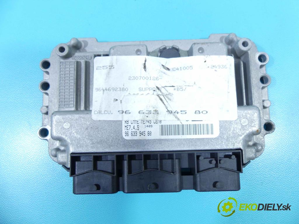 Citroen C4 I 2004-2011 1.6 16V 109 hp manual 80 kW 1587 cm3 5- řídící jednotka motoru 9663394580