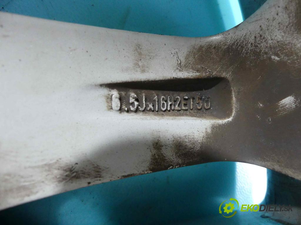 Vw Golf VI 2008-2013 1.4 16V 80 hp manual 59 kW 1390 cm3 5- Felga hliník 16" komplet 1K0601025BN