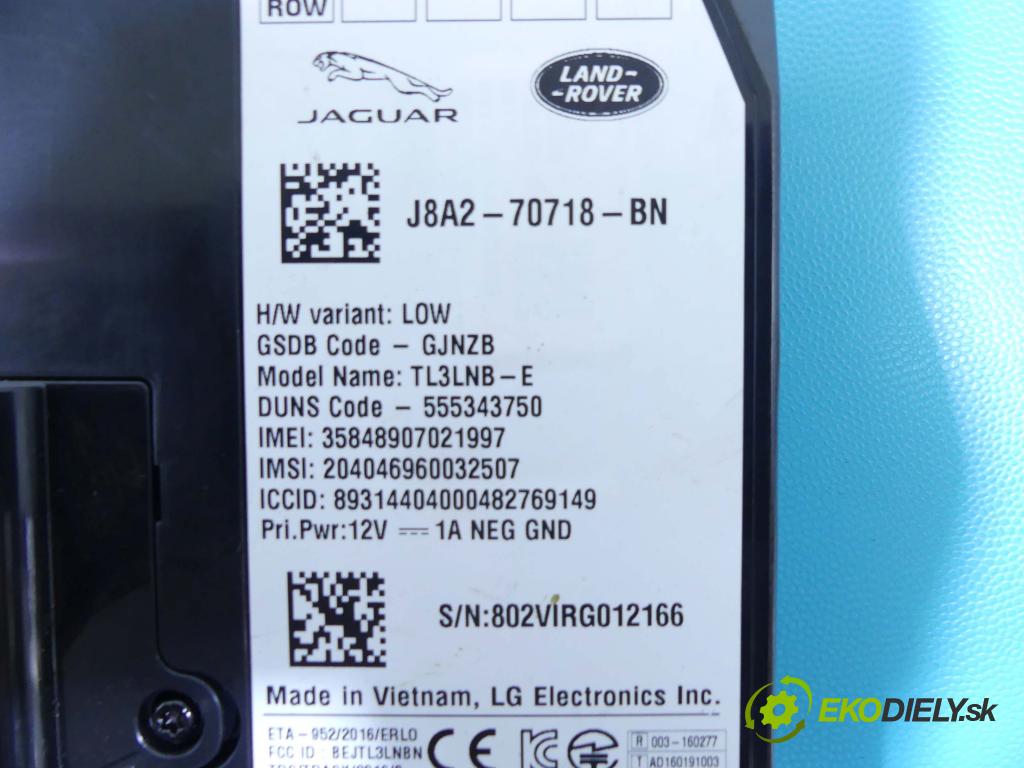 Jaguar F-Pace 16- 2.0d 179KM automatic 132 kW 1999 cm3 5- modul riadiaca jednotka J8A2-70718-BN (Ostatné)