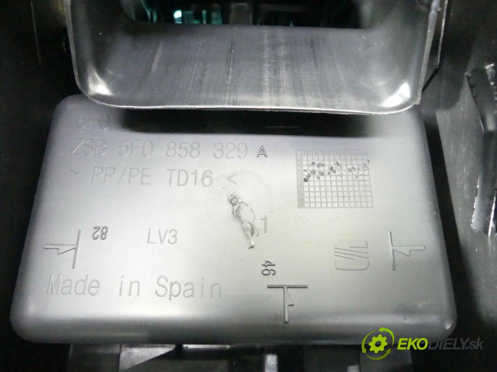 Seat Leon III 2012-2020 1.6 tdi 110 HP manual 81 kW 1598 cm3 5- operadlo 5F0858329A (Lakťová opierka)