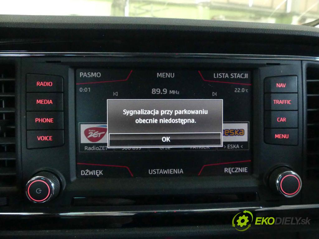Seat Leon III 2012-2020 1.6 tdi 110 HP manual 81 kW 1598 cm3 5- Radio originál 5F0919604A