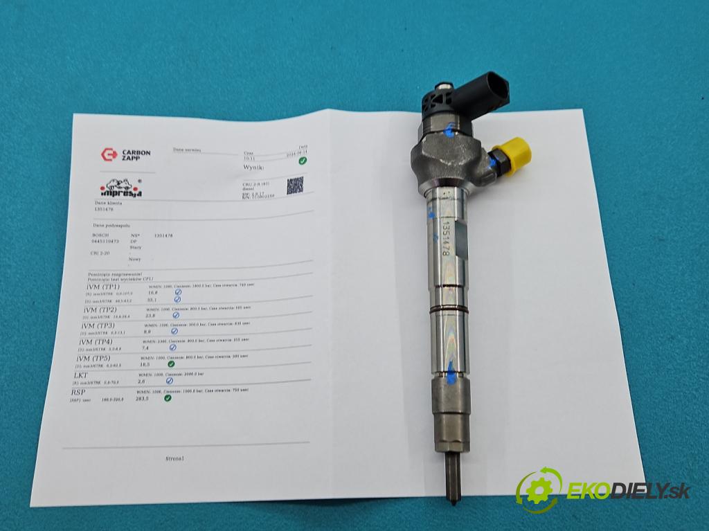 Seat Leon III 2012-2020 1.6 tdi 110 HP manual 81 kW 1598 cm3 5- vstrek 0445110473 (Vstrekovače)