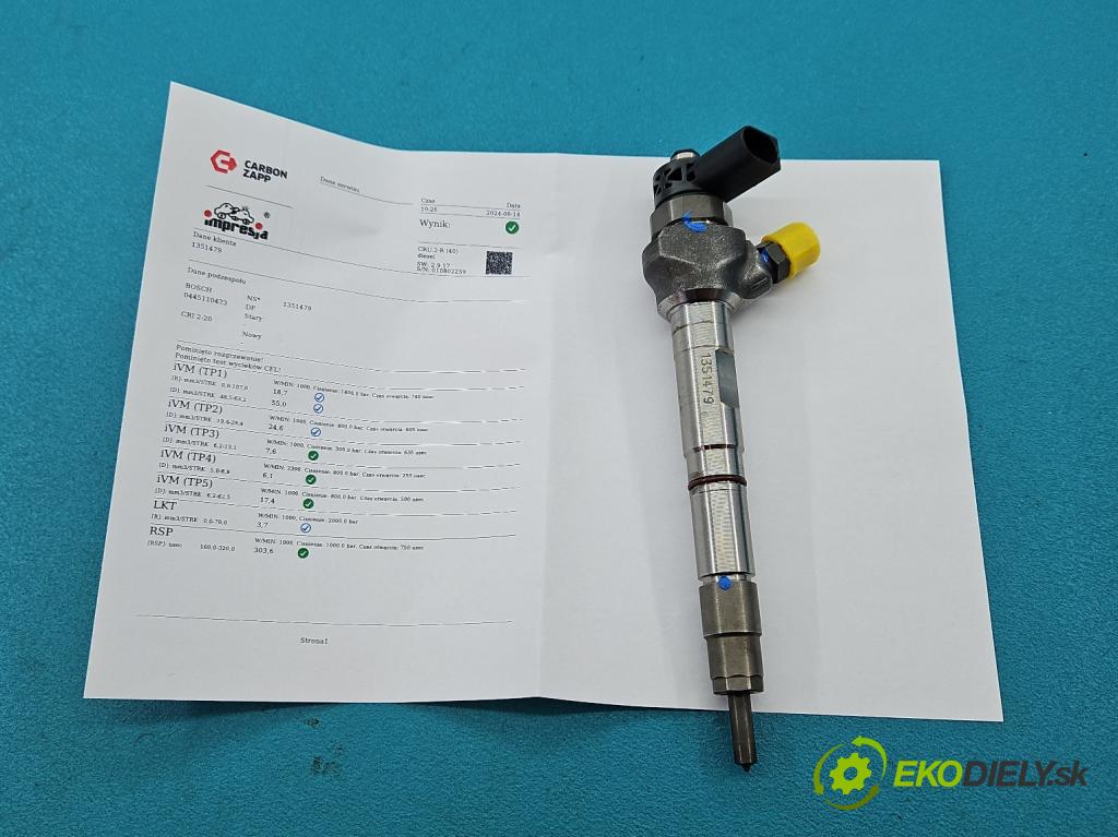Seat Leon III 2012-2020 1.6 tdi 110 HP manual 81 kW 1598 cm3 5- vstrek 0445110473 (Vstrekovače)