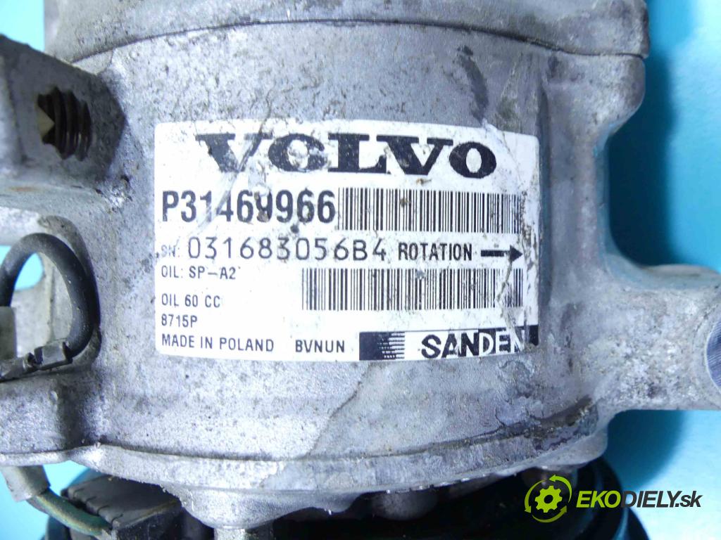 Volvo V40 II 2012-2019 2.0 D2 120 HP manual 88 kW 1969 cm3 5- čerpadlo klimatizácie P31469966